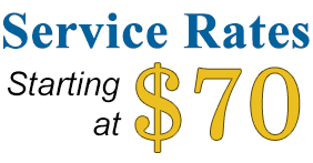Service Rates starting at $55